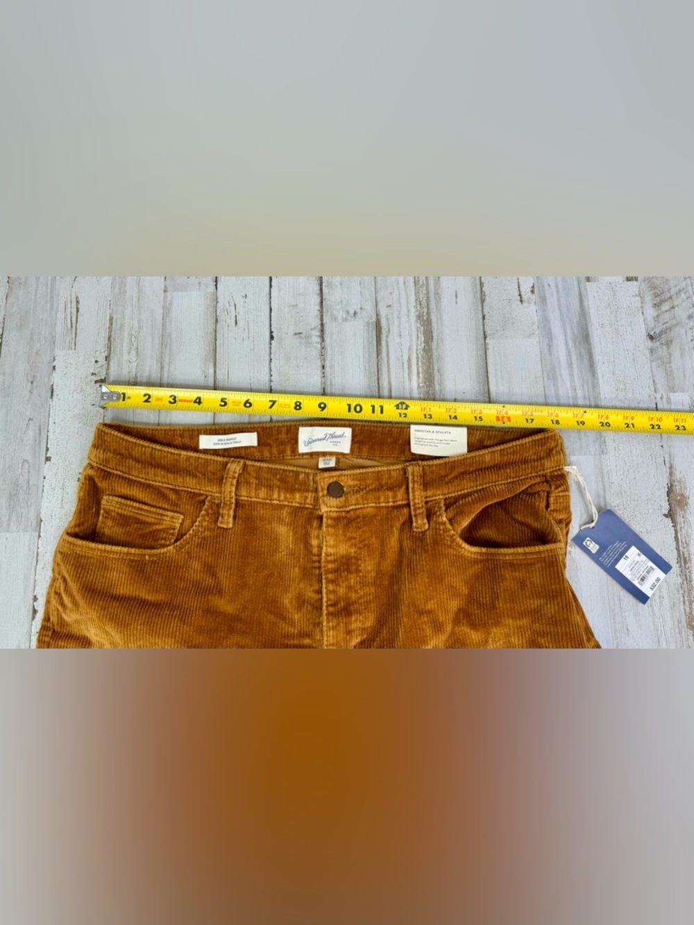 Universal Thread High Rise Ankle Bootcut Corduroy Pants Women’s 16/33 Brown - Picture 6 of 11